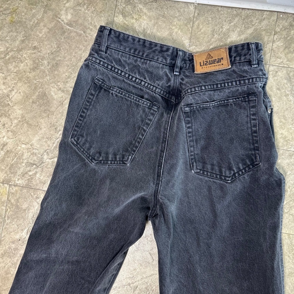 Vintage 90s Lizwear Liz Claiborne Mom Jeans Womens Black High Waisted - Picture 11 of 11